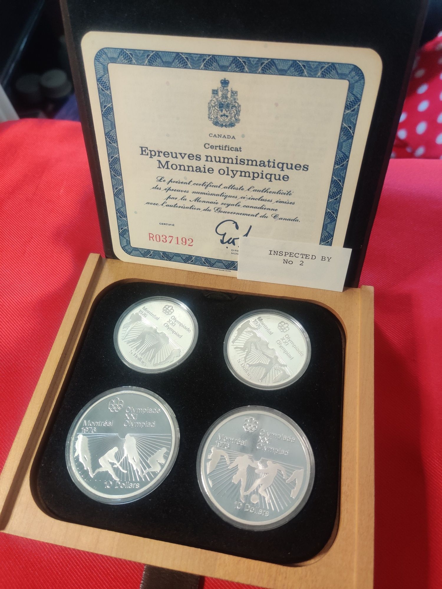 Canada 4 moedas prata Proof
