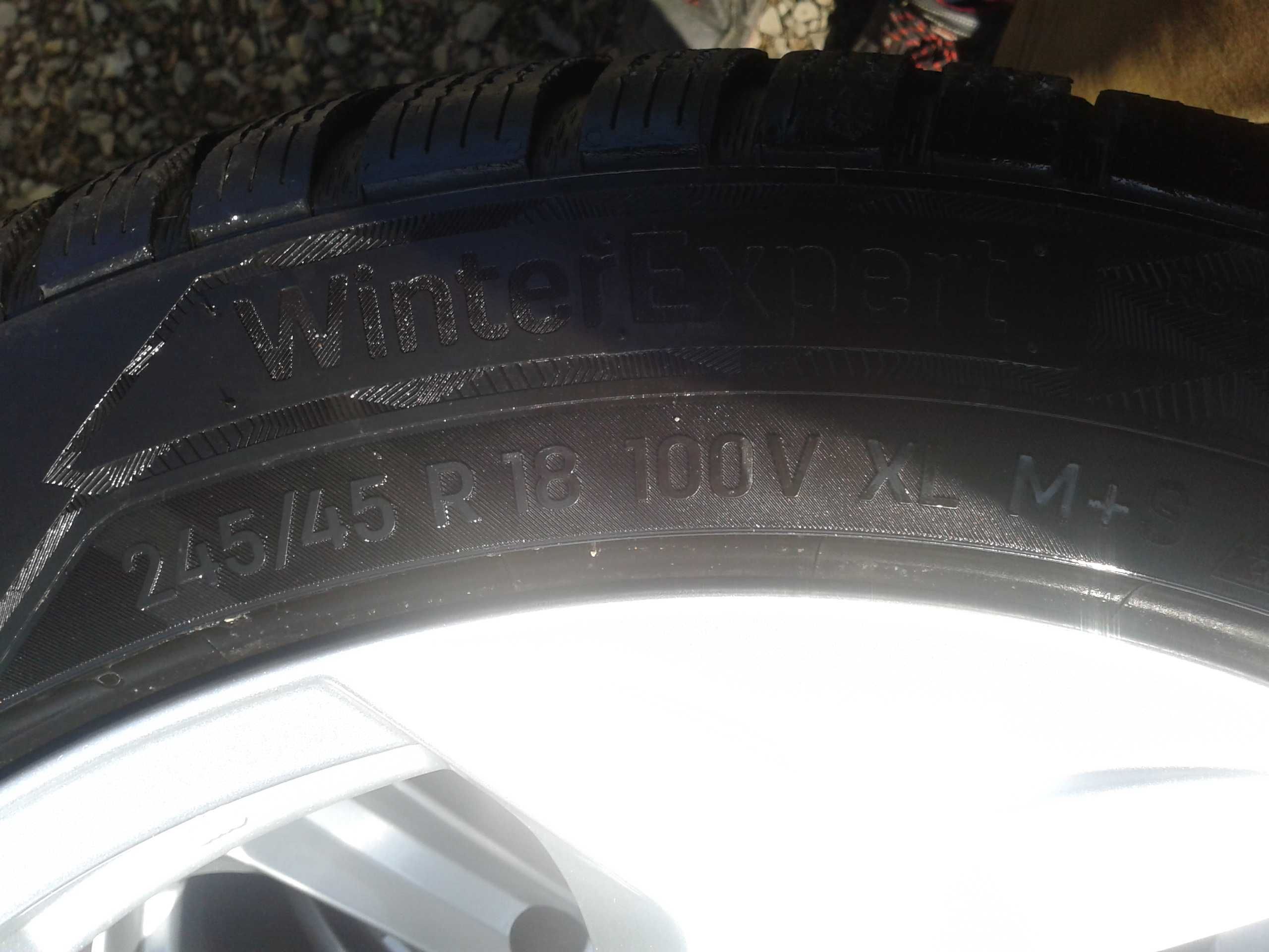 opony r18 uniroyal 245 45 winter expert jak nowe 21rok mielec 4szt kpl