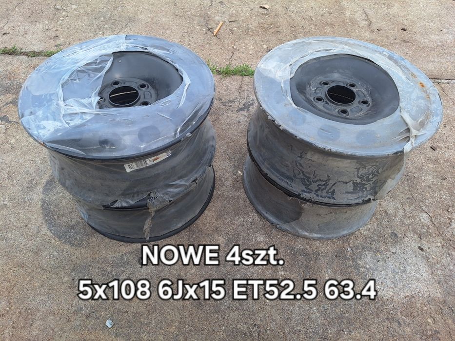 Nowe felgi stalowe 5x108 15 ET52.5 FORD Focus C-Max Tourneo Transit