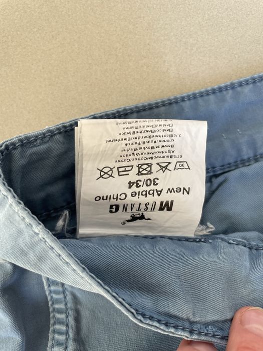 Chinosy męskie mustang 30/34