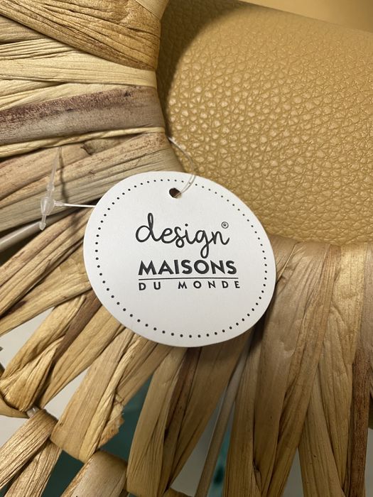 Abatjour de candeeiro em folha de bananeira