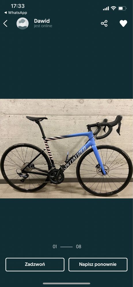 Specialized Tarmac SL6 Ultegra, rozmiar 56 model 2021