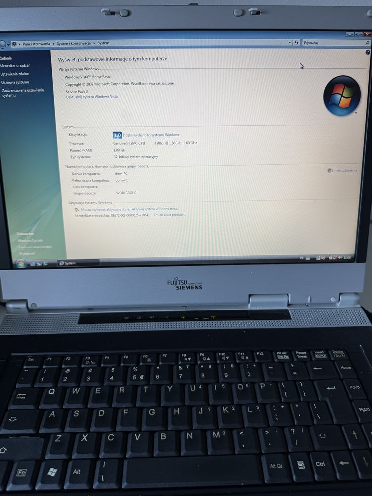 Fujitsu Siemens Amilo PRO V3515 laptop