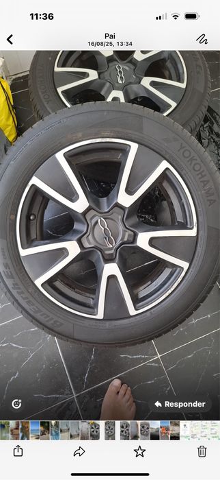 Jantes 17  fiat 500 xl originais