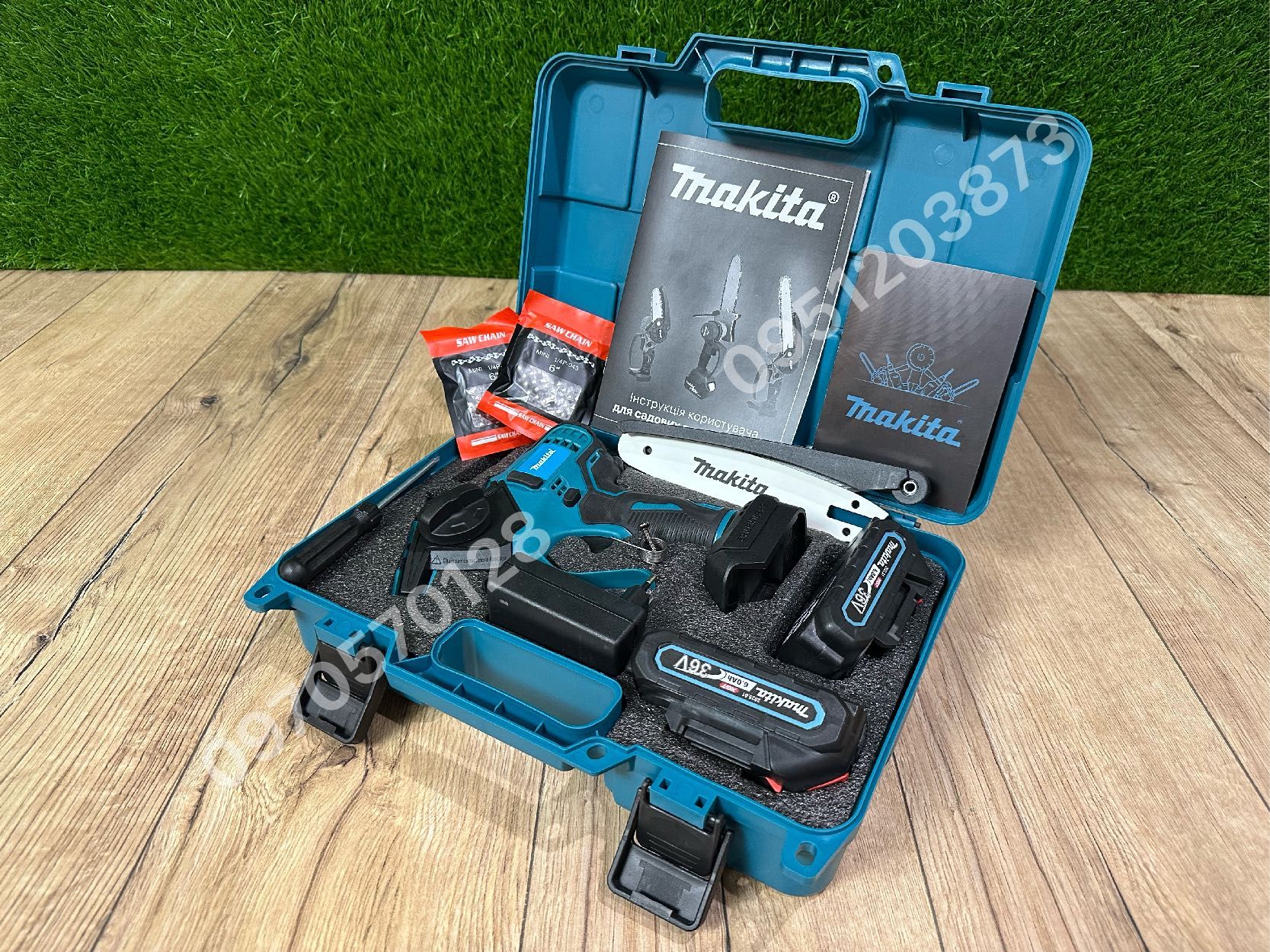 Аккумуляторная Мини пилка Makita DUC325BL 36V 6Ah садовая пила шина 15
