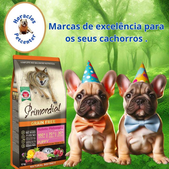 Primordial Puppy 12kg , ração sem cereais natural para o seu cão