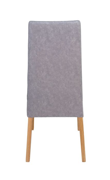 Eleganckie tapicerowane krzesło profilowane oparcie, drewniane nogi