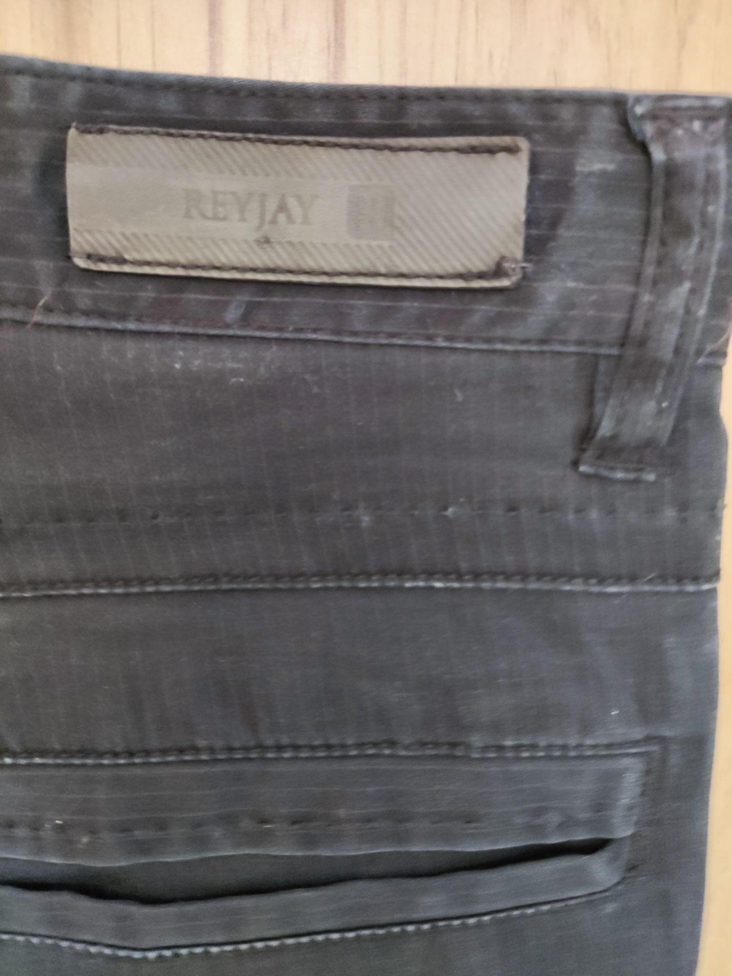 Eleganckie spodnie męskie czarne reyjay w31 l34 M