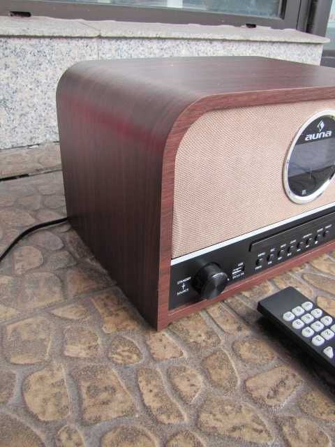Radio w stylu retro AUNA Columbia DAB USB z CD drewniane