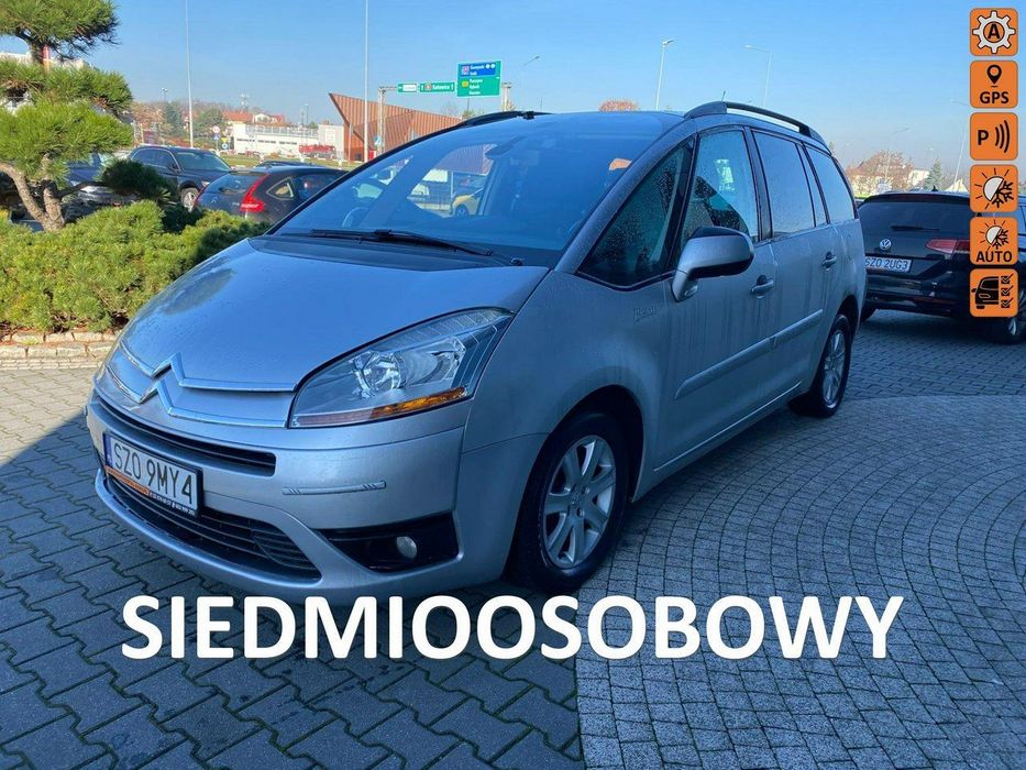 Citroën C4 Grand Picasso 7 osobowy, nawigacja, tempomat, multifunkcja, klimatronic, automat