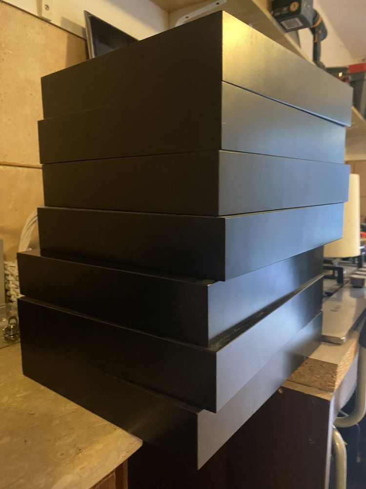 Ikea LACK półka czarne półki - 16 sztuk