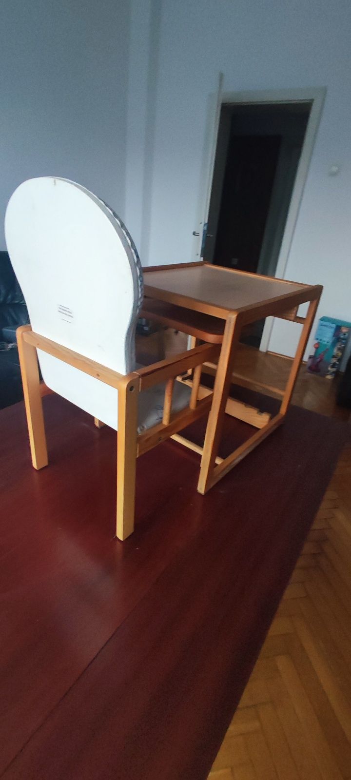 Krzesełko do karmienia, malowania 2w1