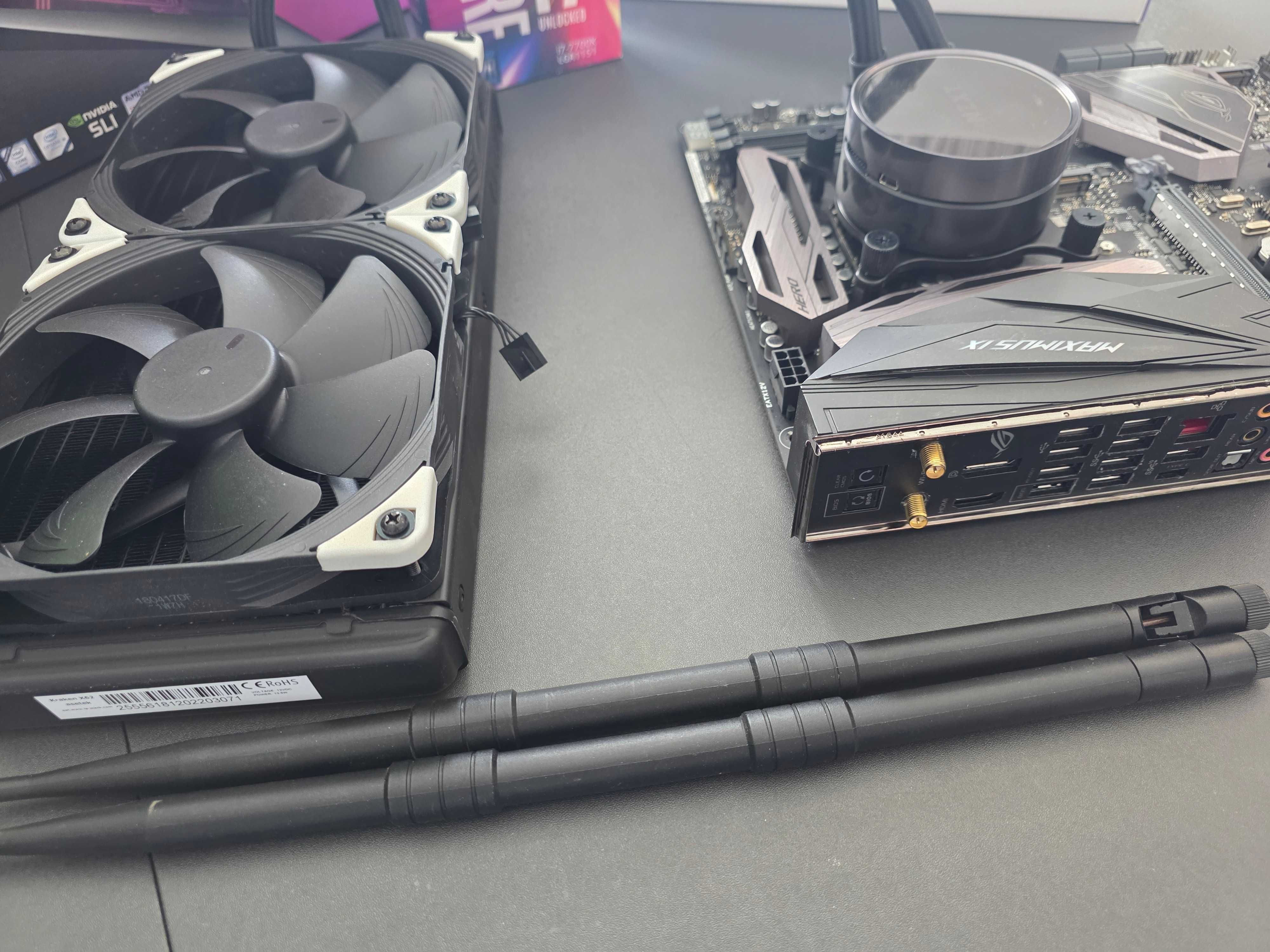 Asus Maximus IX Hero, Intel i7-7700K + Kraken x62