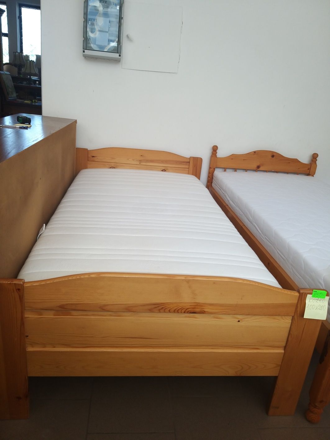 Łóżko sosnowe 100x200 cm solidne kompletne