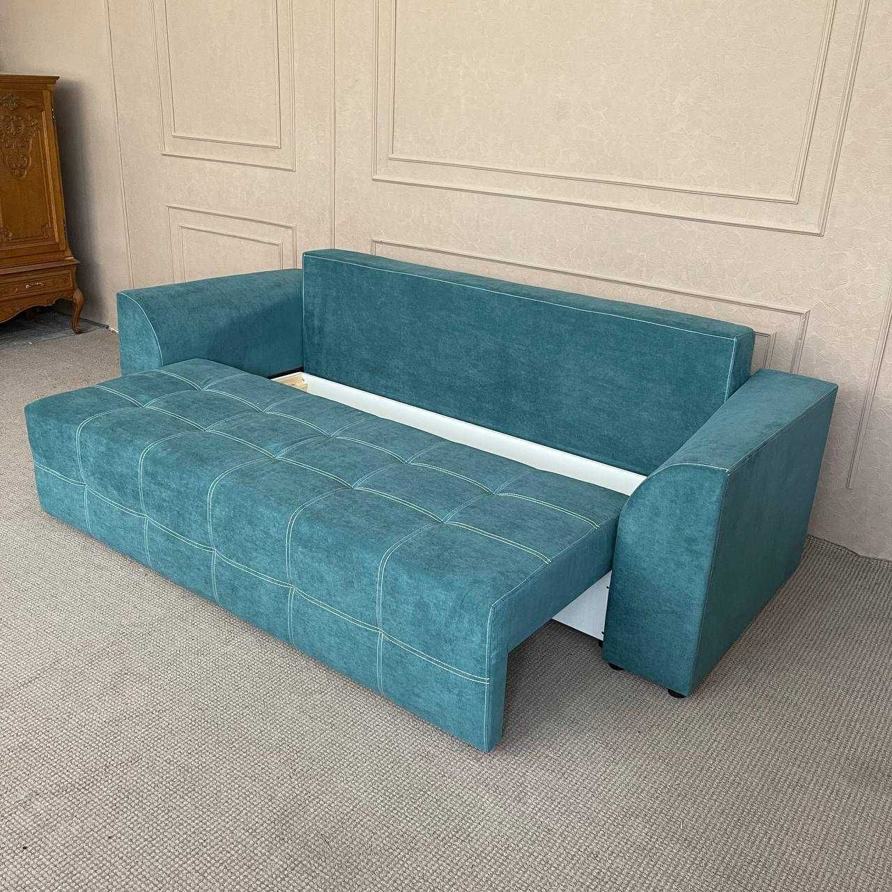 Розкладний новий диван в тканині купити