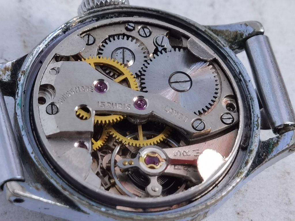 Stary szwajcarski zegarek LANCO SPORT