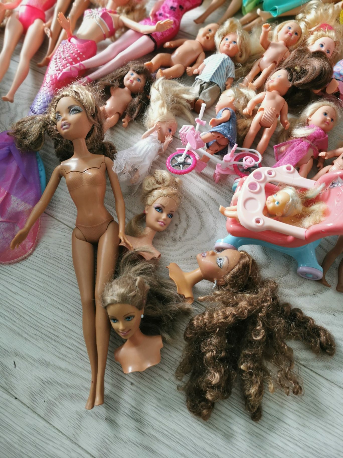 Giga zestaw barbie ponad 20 szt pełno dodatków plus wielki samolot