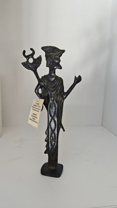 Estatueta em bronze de Hermes - cópia de museu