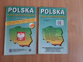 Polska mapa administracyjna Polski 1999 rok