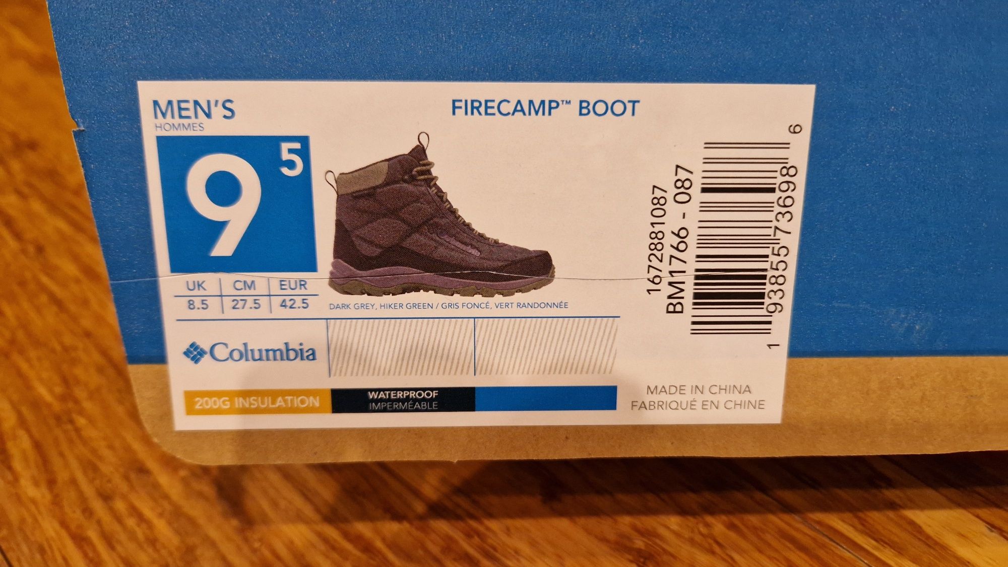 Columbia męskie śniegowce rozmiar 42,5 (28 cm) stan bardzo dobry