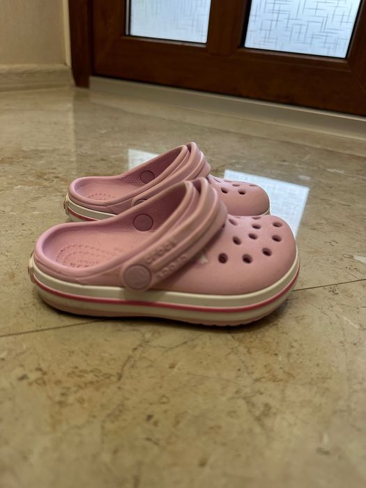 Дитячі crocs тапки крокси c 6 тапочки капці оригінал 22p