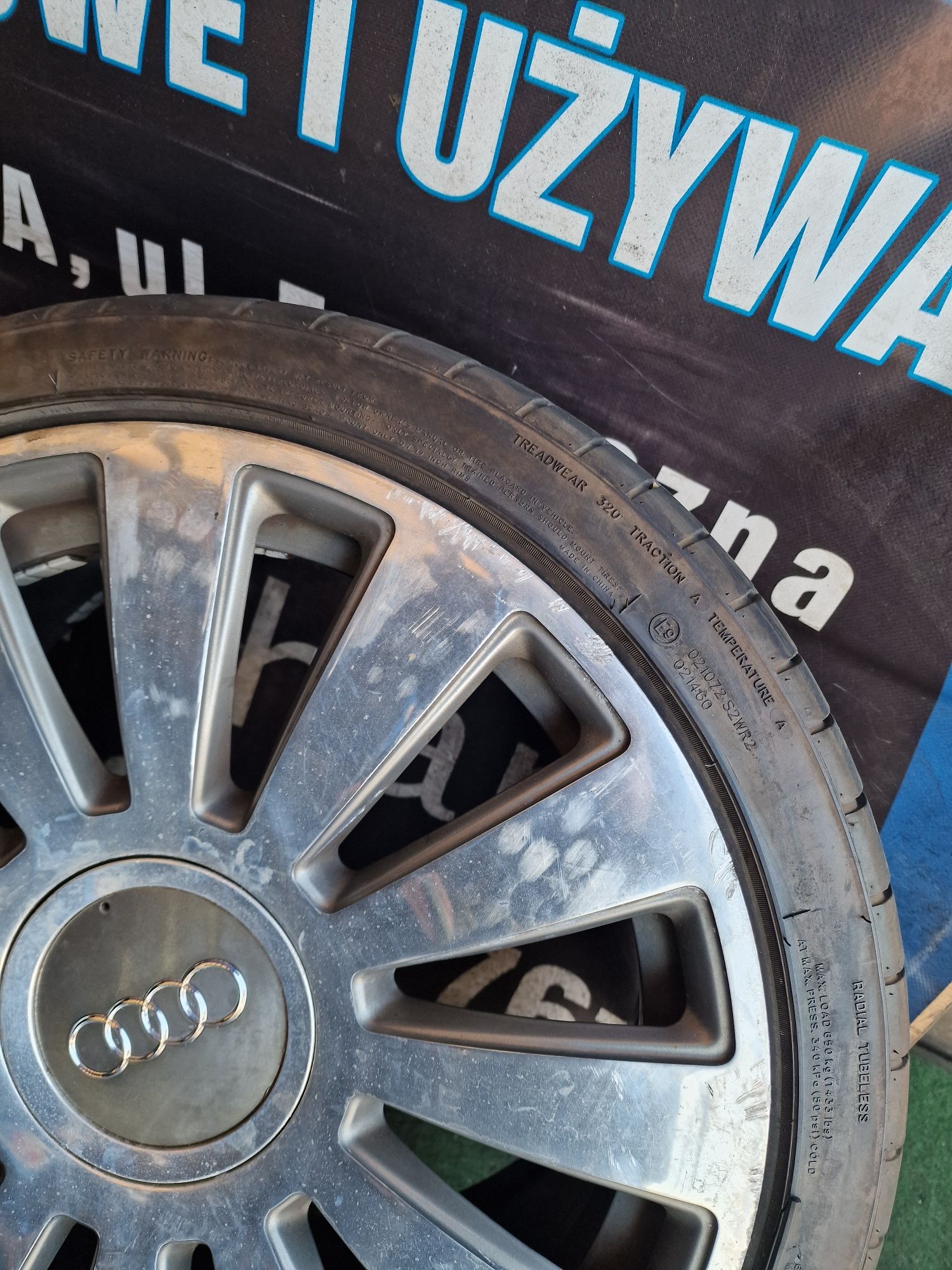 Koła letnie 19 5×112 Audi A3 A4 A6 A8 Komplet Orginał 7.5mm