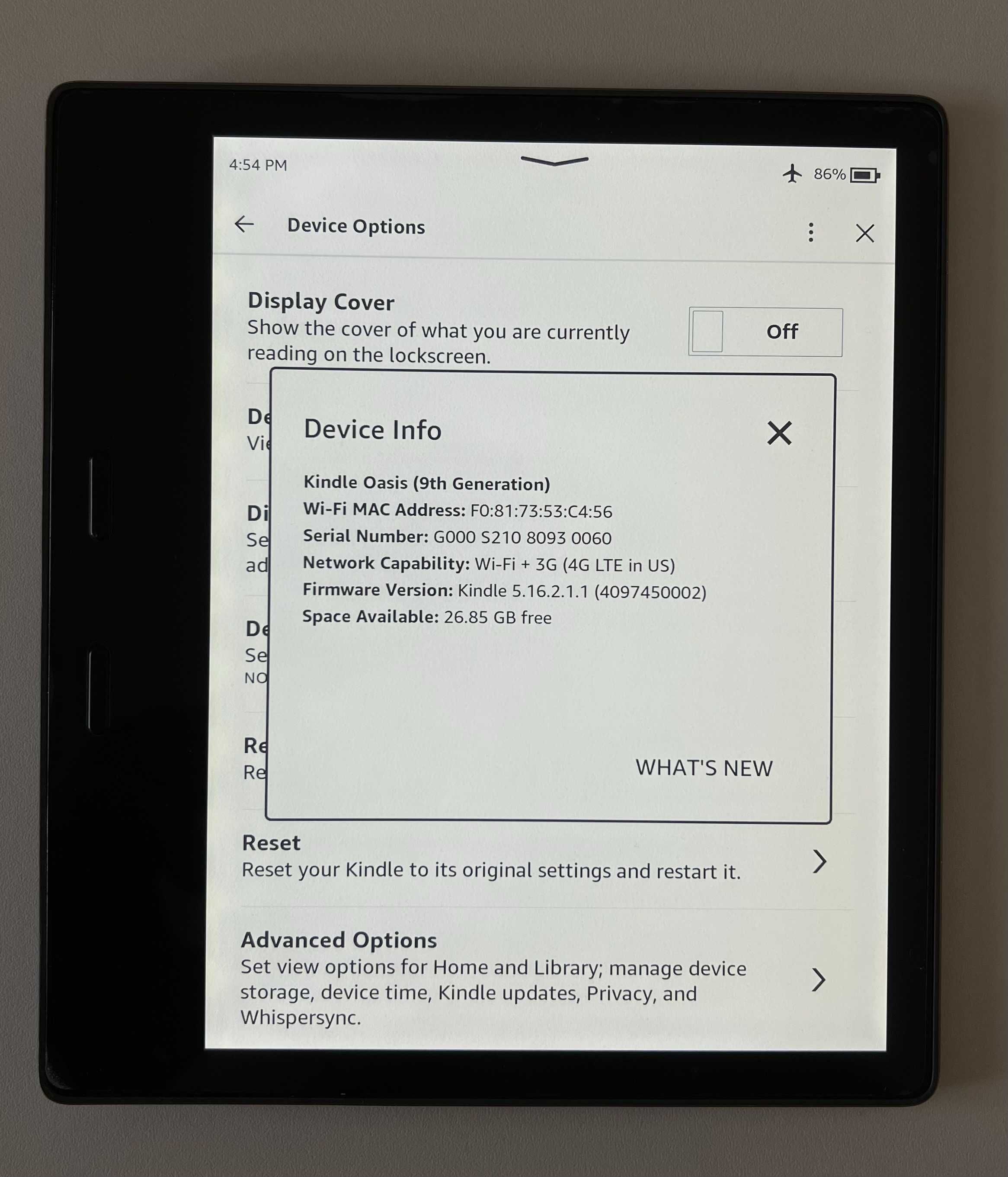 Kindle Oasis (9 gen) — 7", 32GB, стан 9/10 + 2 чохли