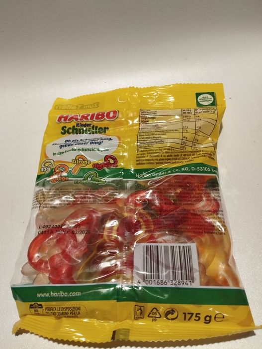 Haribo żelki owocowe smoczki 175 g