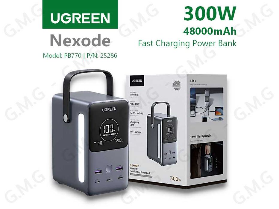 Павербанк UGREEN Nexode 300W/48000mAh Fast Charging Power Bank (PB770)