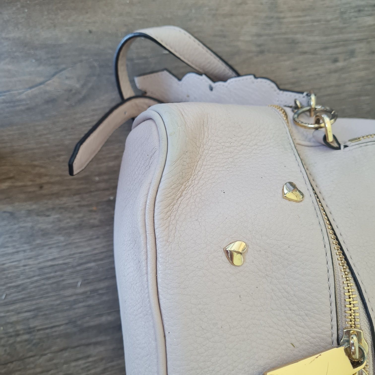 Michael Kors plecak plecaczek rhea beżowy logo duży mk monogram logowa