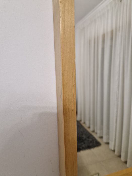 Espelho 70x70 com Moldura em madeira