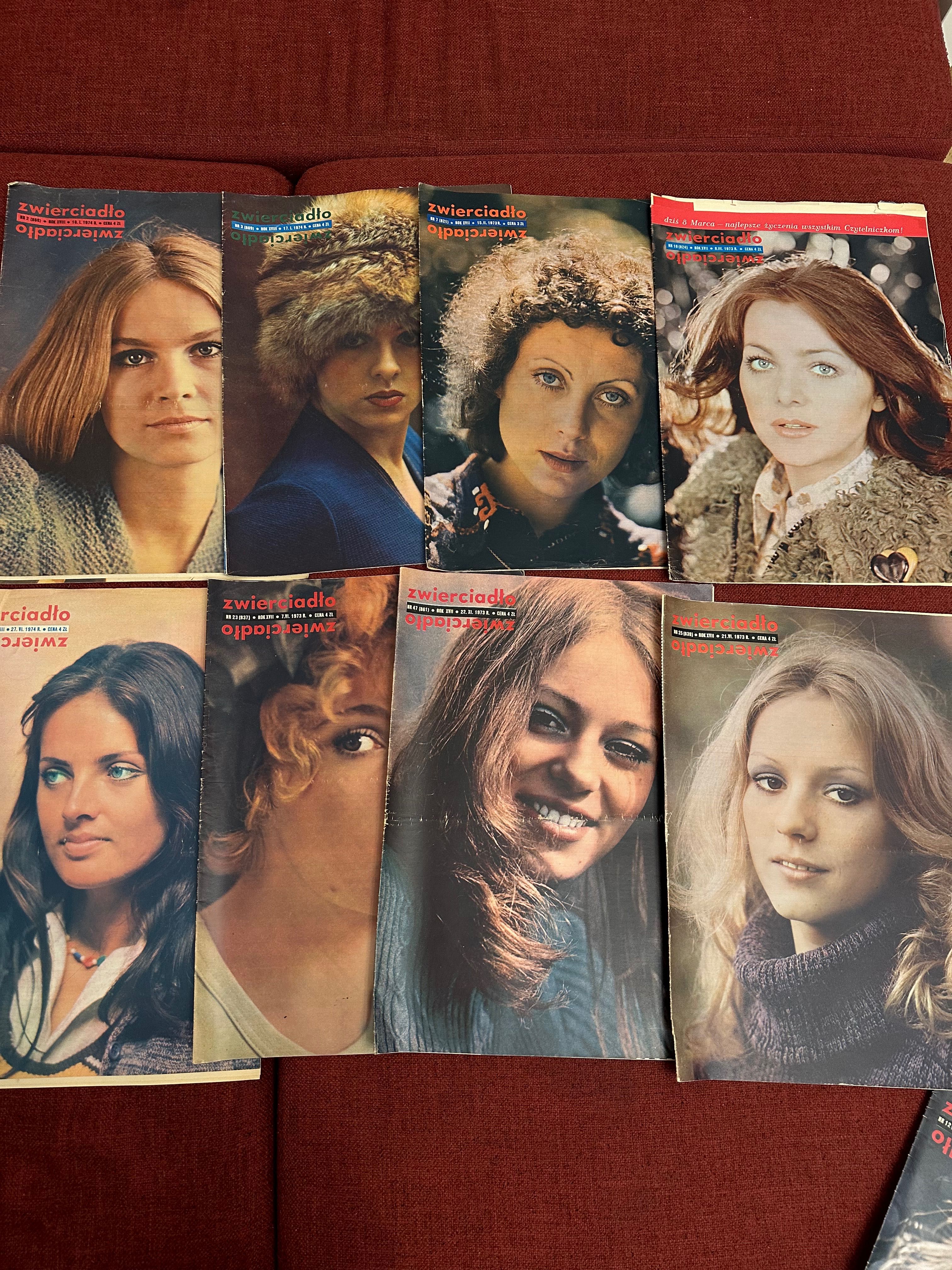 Stare czasopisma z lat 1971 - 1975 roku!! Oryginał!! ZWIERCIADŁO