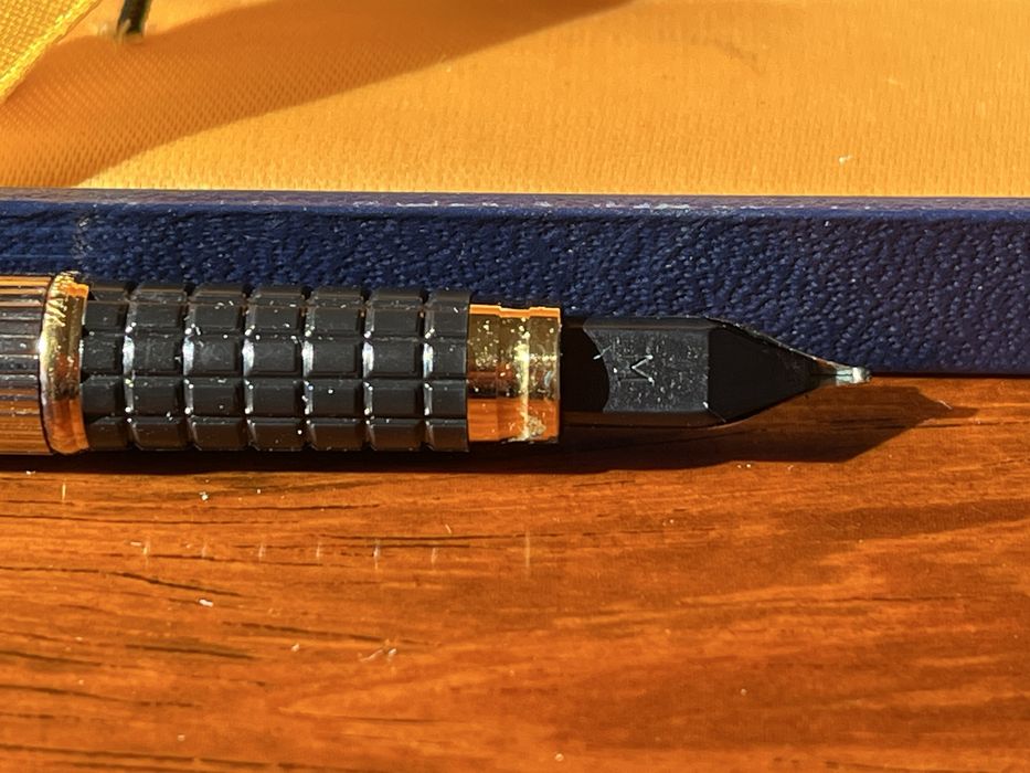 Caneta tinta permanente Waterman Exlusive 74 prata vintage.