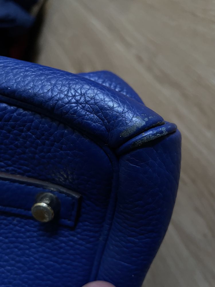 Сумка Hermes birkin blue