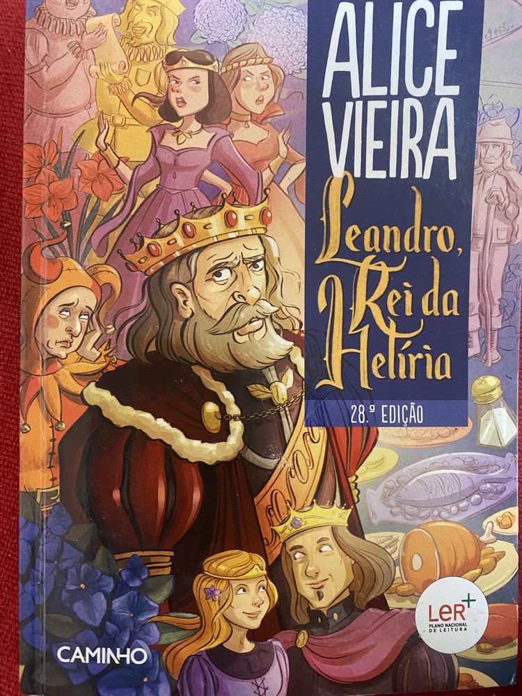 Livro PNL "Leandro Rei da Helíria" de Alice Vieira