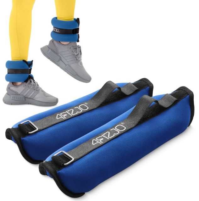 Obciążniki do ćwiczeń - ręce i nogi 4fizjo 2szt x 3kg kostki i nadgars