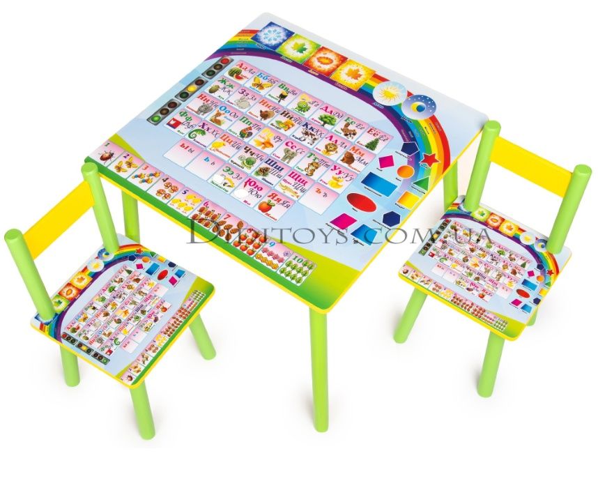 Детский стол и стульчики Познайка ( 100 вариантов) от производителя