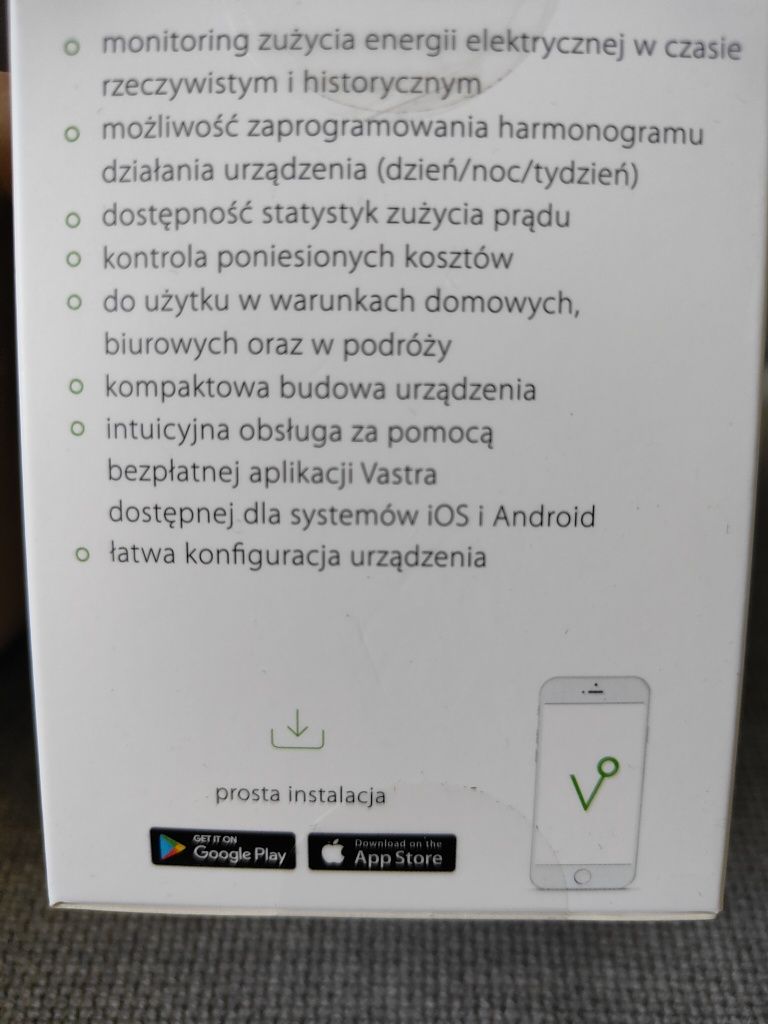 Vastra gniazdko inteligentne pomiar prądu WiFi Tuya Smart