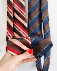 Zestaw dwóch krawatów Vintage Retro Paski Pasy 90s 00s Y2K
