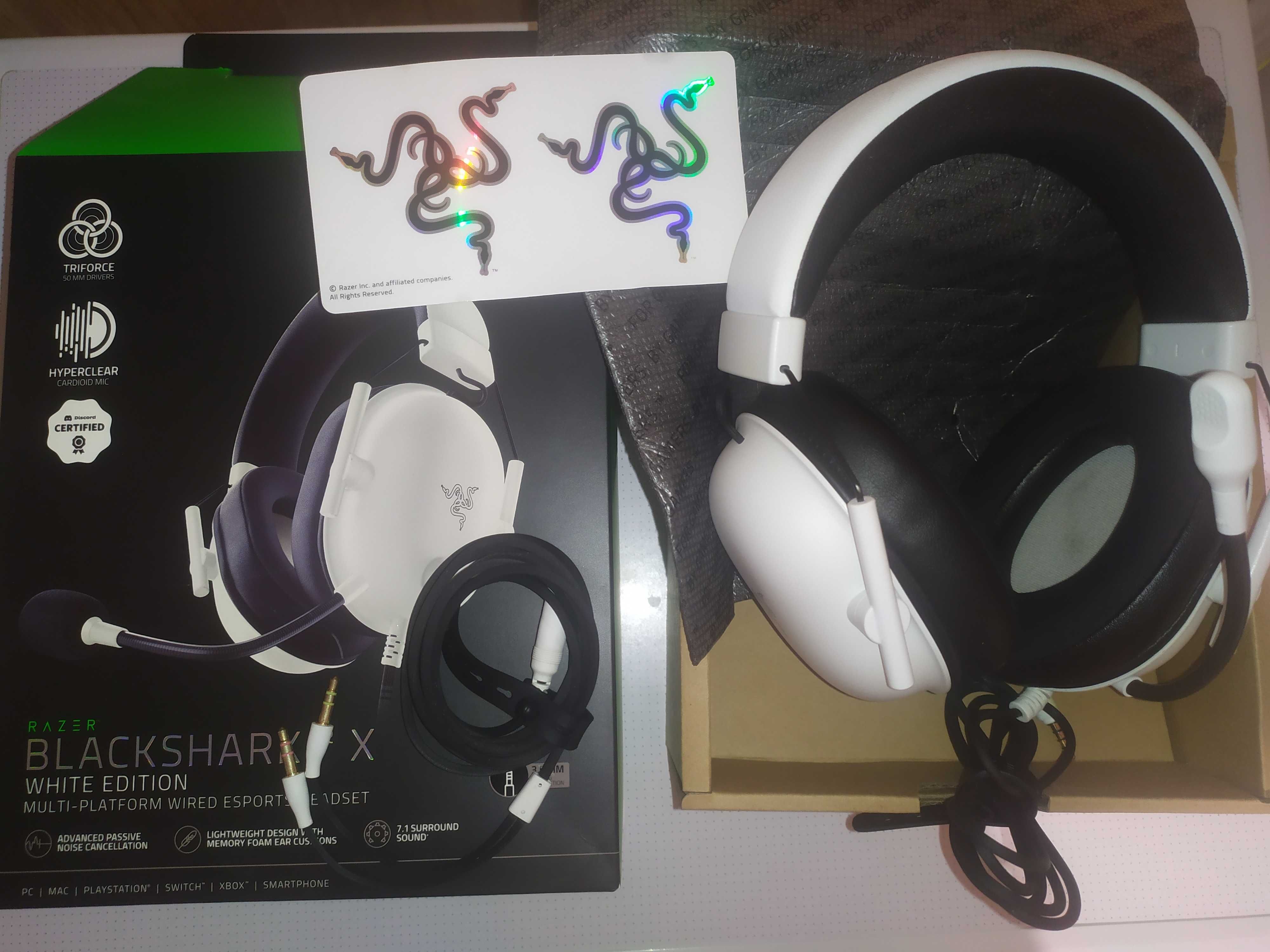 Гарнитура RAZER Blackshark V2 X, White