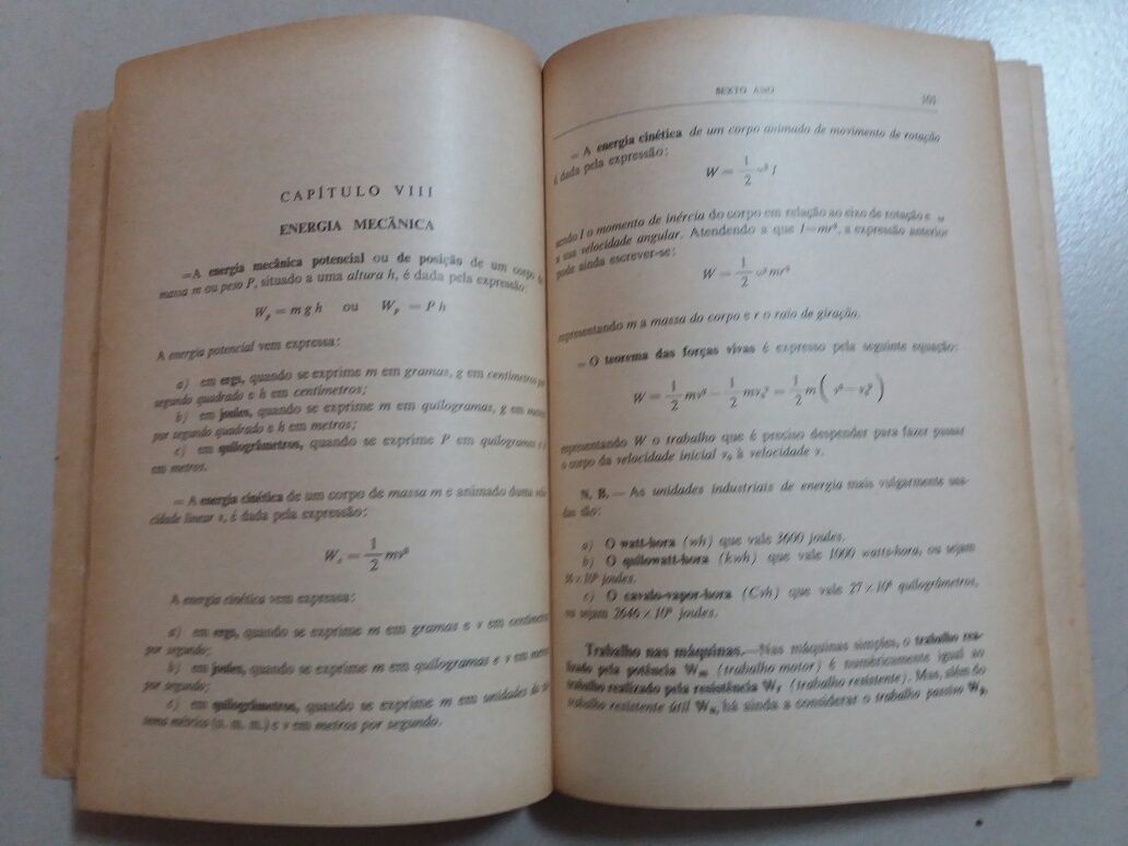 Livro Problemas de Físico-Químicas - Antigo 6° ano - Armando Oliveira