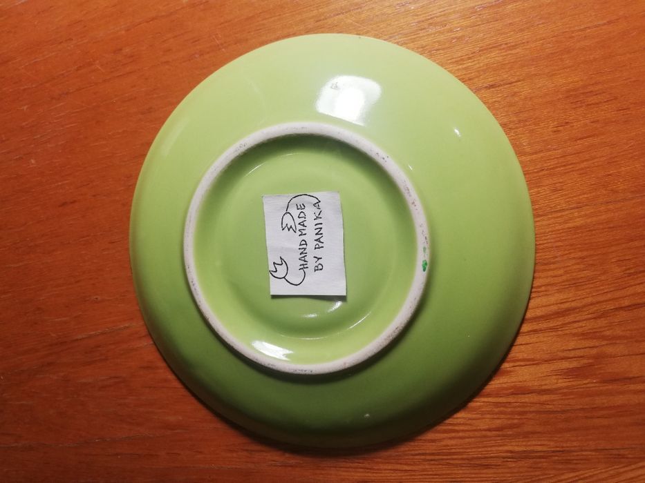 Filiżanka z talerzykiem hand made