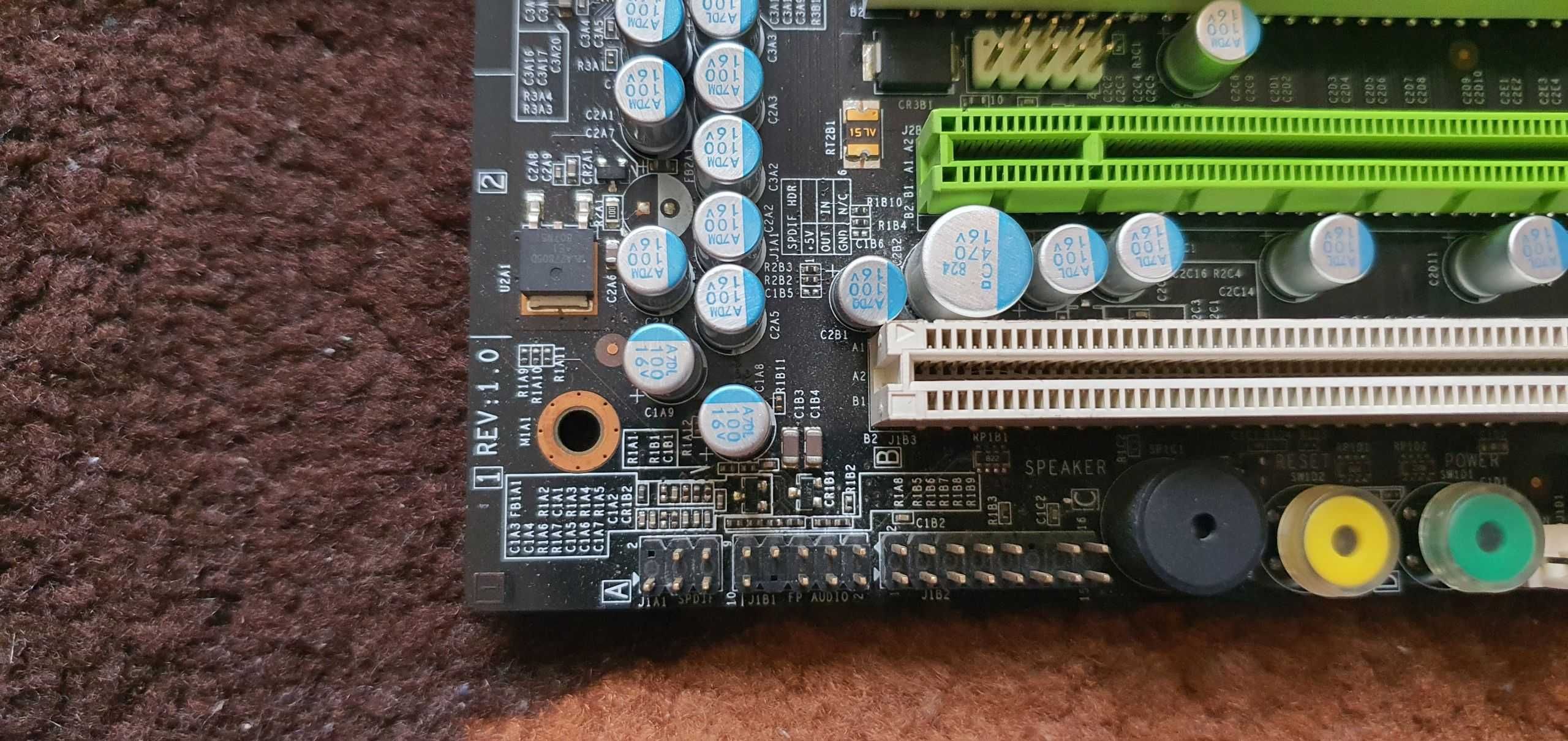 Porządny (prawie) retro zestaw płyta główna EVGA 750i SLI + C2D E7400