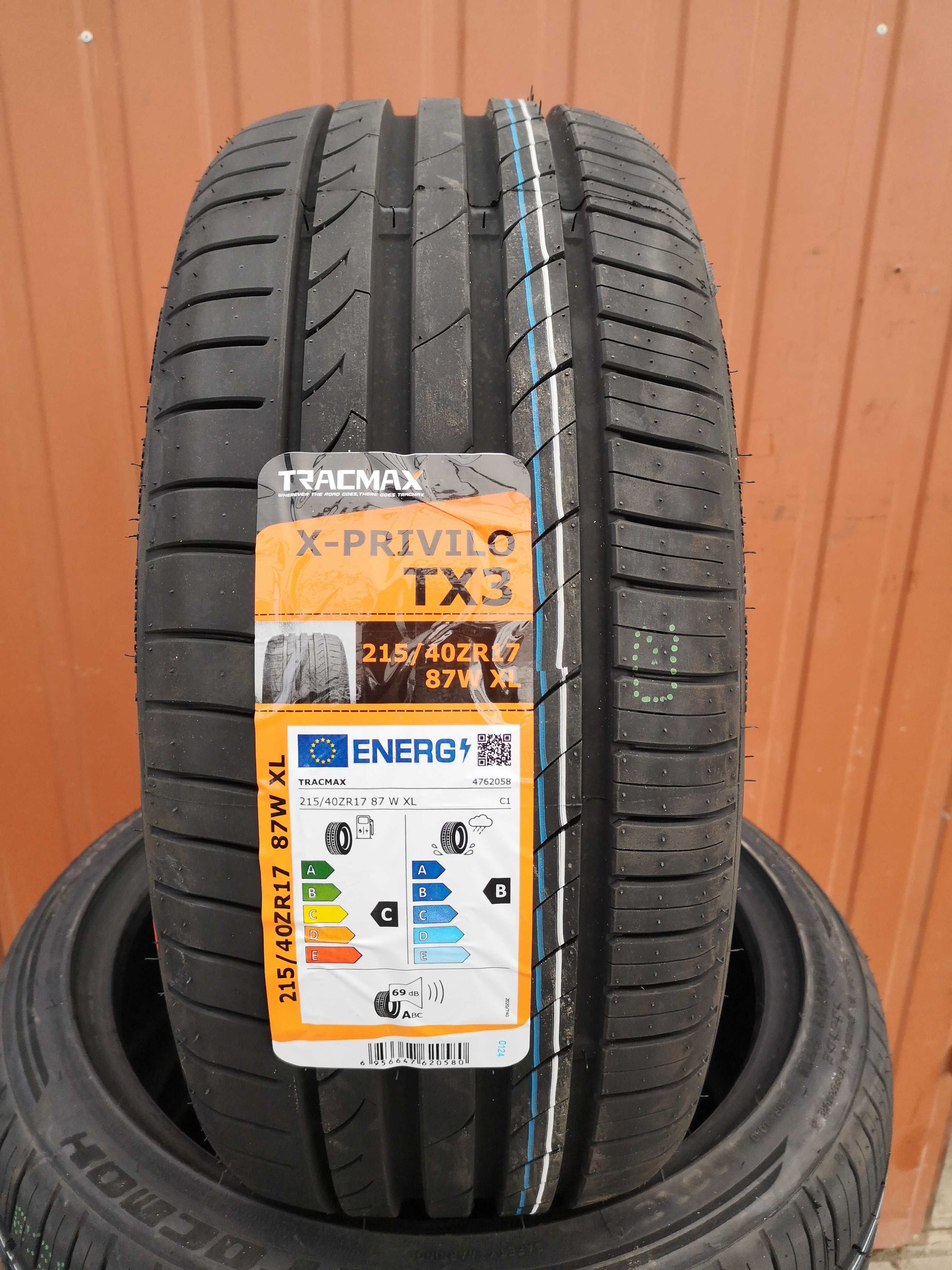 215/40 R17 87W XL - Tracmax X-Privilo TX3 (4 sztuki) NOWE