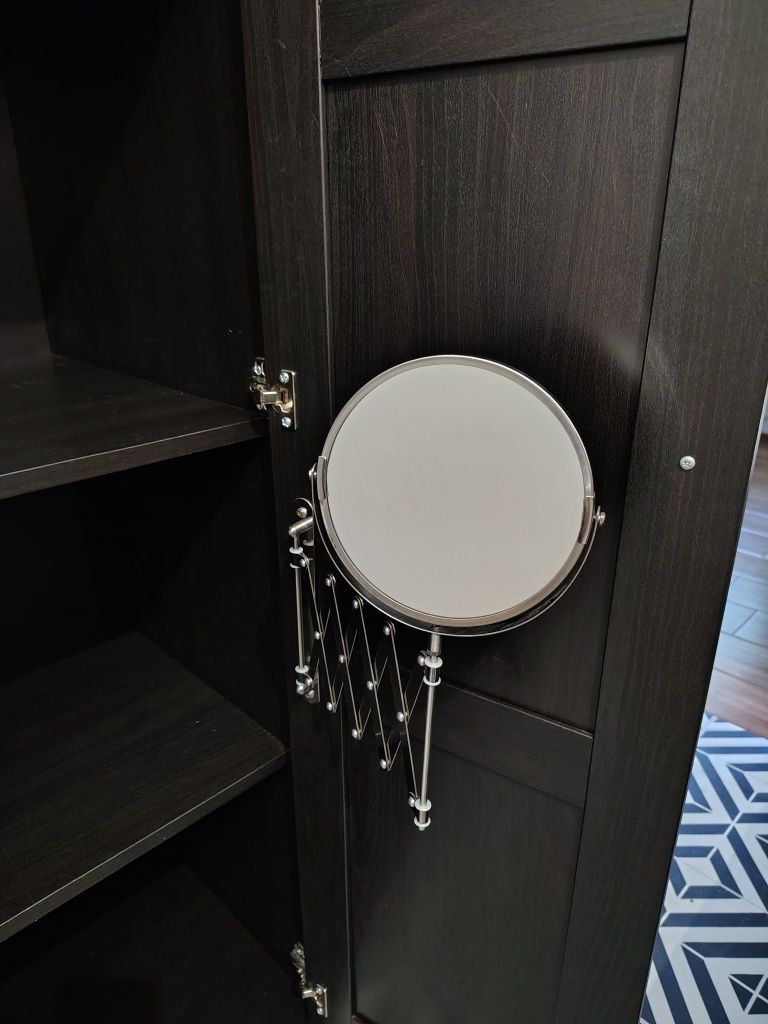 Szafa Rakkestad Ikea 3-drzwiowa czarna-brąz wenge