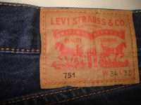 LEVIS 751 W34 L32 Oryginalne klasyczne spodnie Jeans