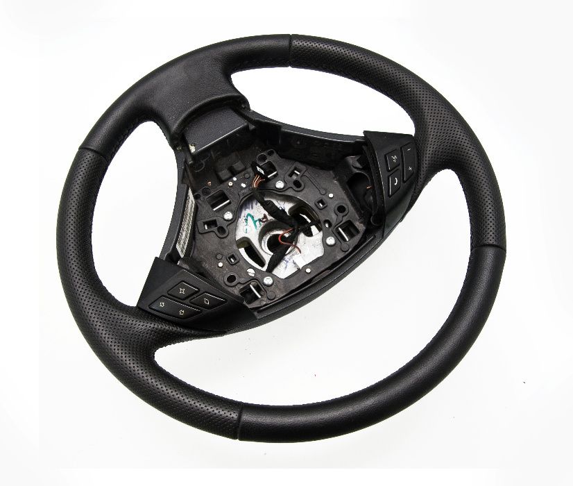 Kierownica BMW 5 E60 E61 OBSZYTA NOWĄ SKÓRĄ - PFIcarStyling