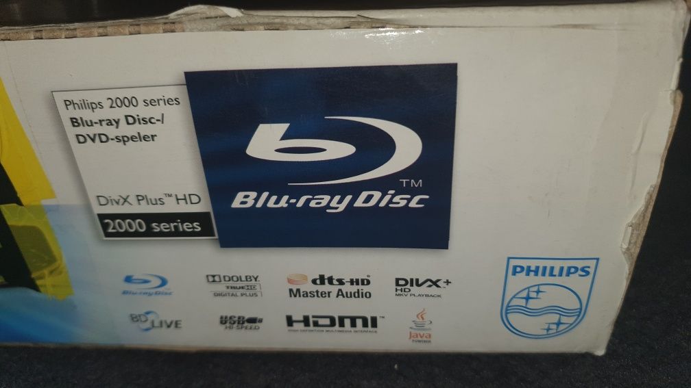 Odtwarzacz Blu-ray Disc PHILIPS BDP2600/12 Usb Hdmi LanCoaxial Divx+HD