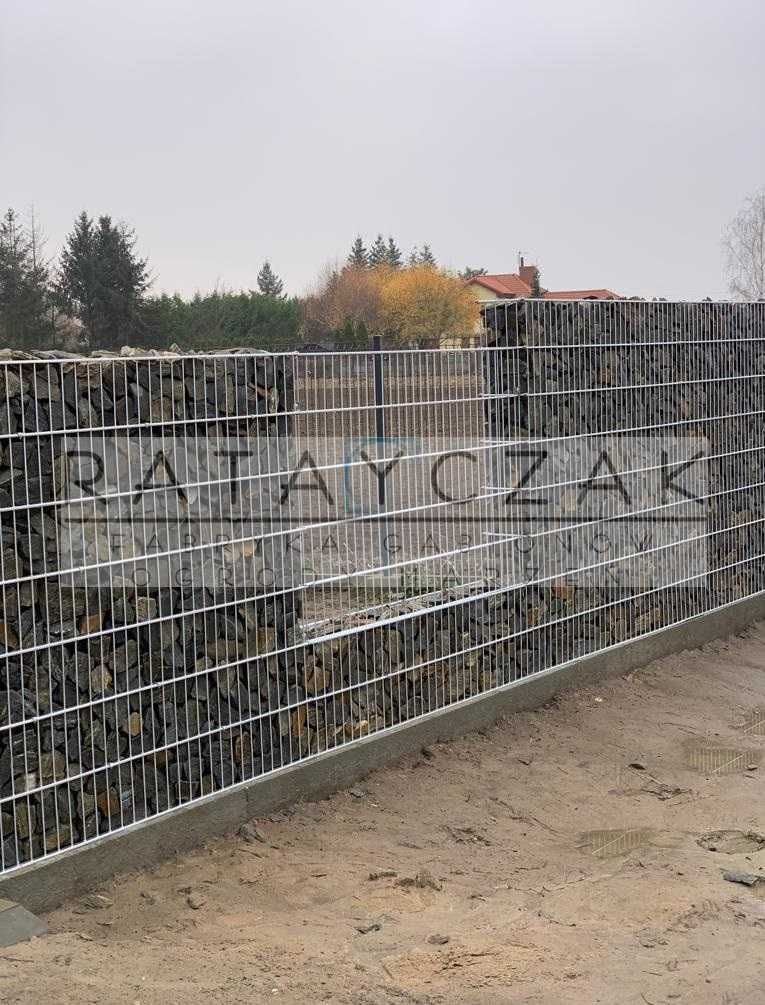 Gabion Gabiony Kosze siatkowe Mur Murek Przęsło Panel gabionowy 1,40m