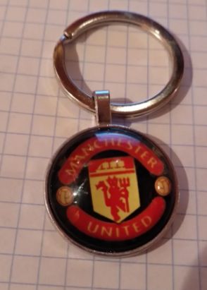 В КОЛЛЕКЦИЮ брелок манчестер юнайтед Manchester United стекло металл